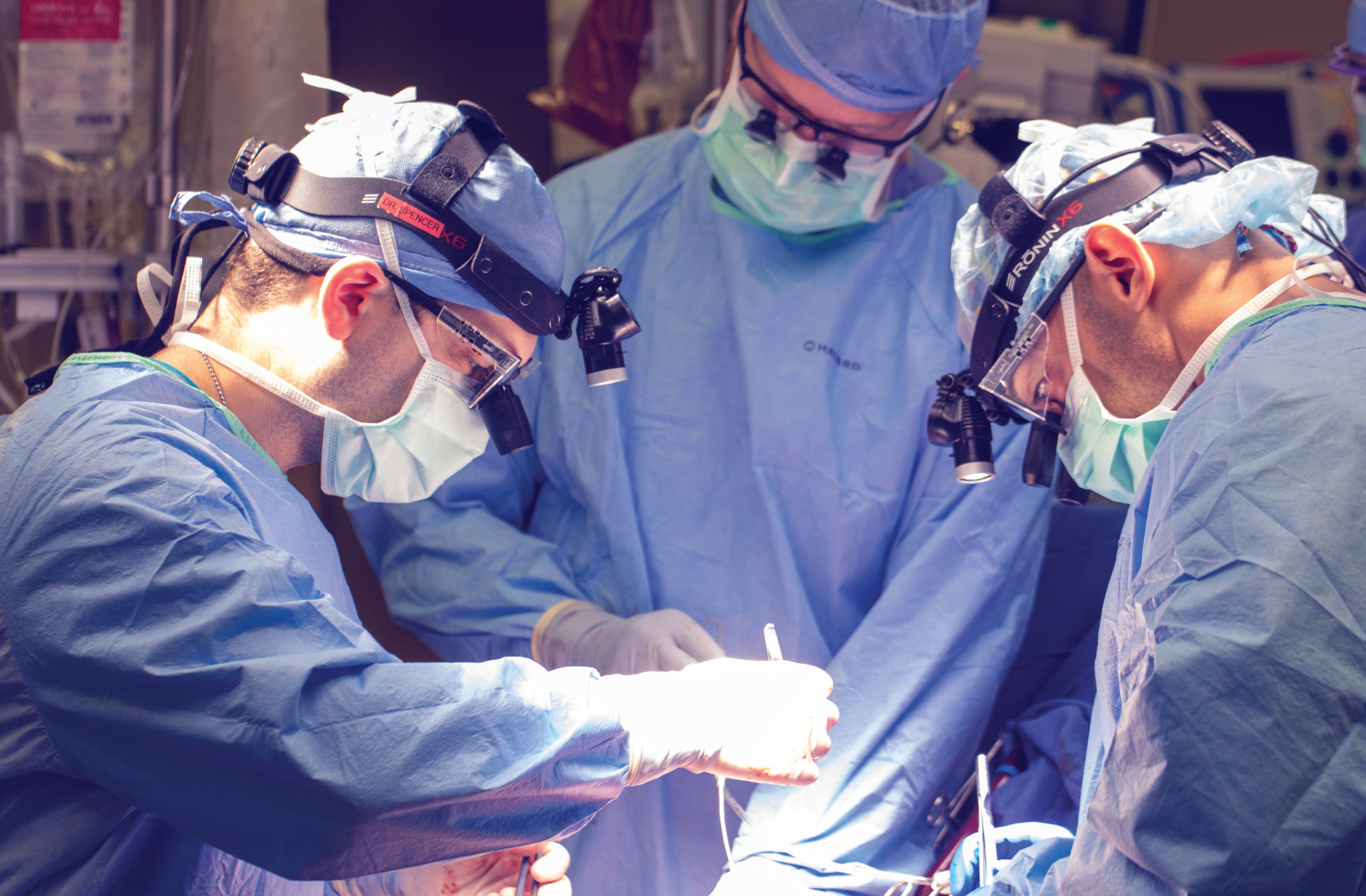 Doctors in an operating room