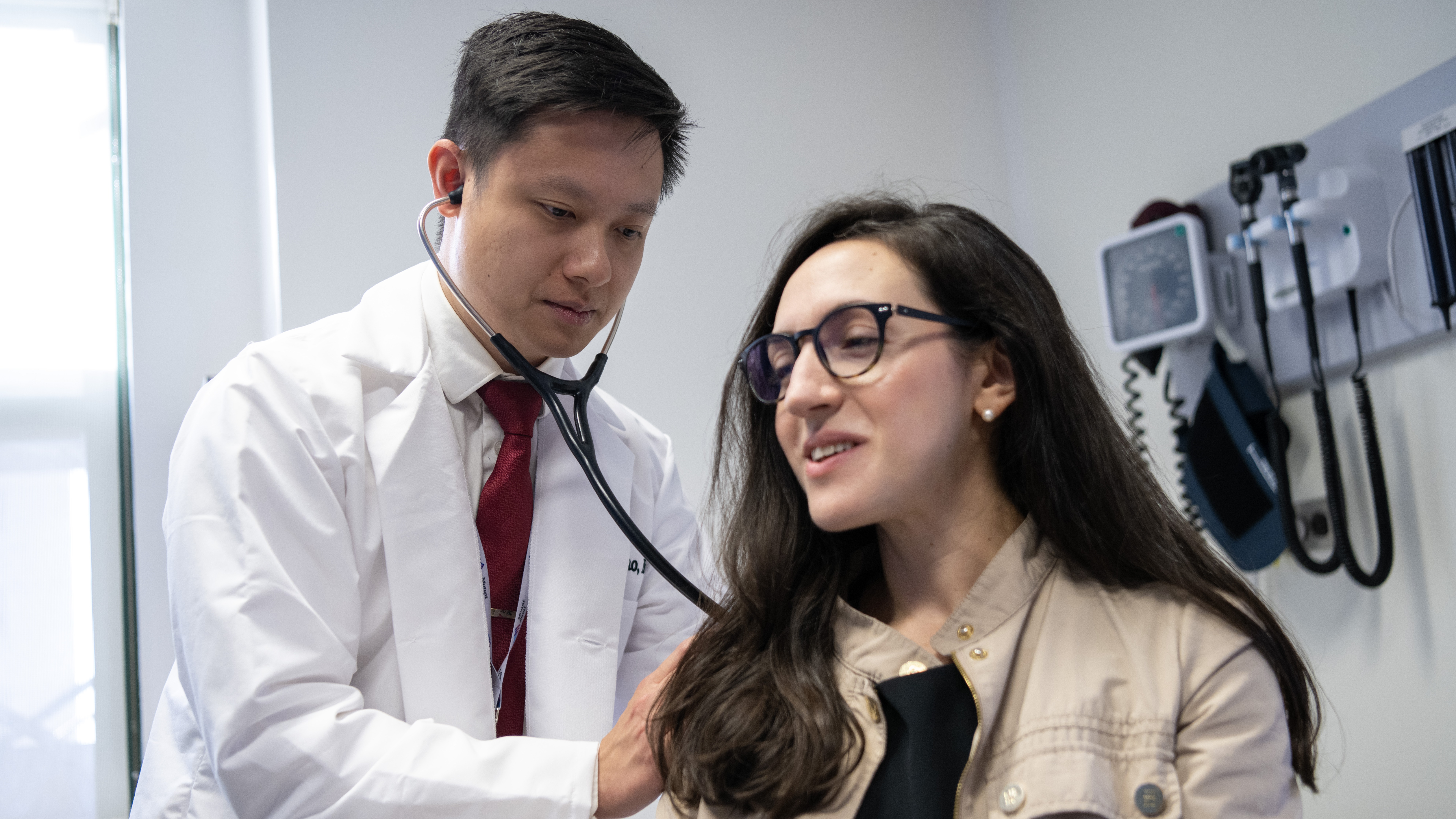 Doctor with patient